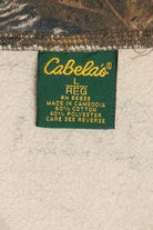 Vintage Camo Quarter Zip Kangaroo Pocket Cabela's Sweatshirt (2000s)