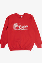 Vintage "Knights" "Arthur Elementary" Jousting Knight Graphic Sweatshirt (1990s)