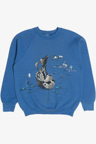 Vintage Hand Painted Pottery Scene Sweatshirt (1990s)