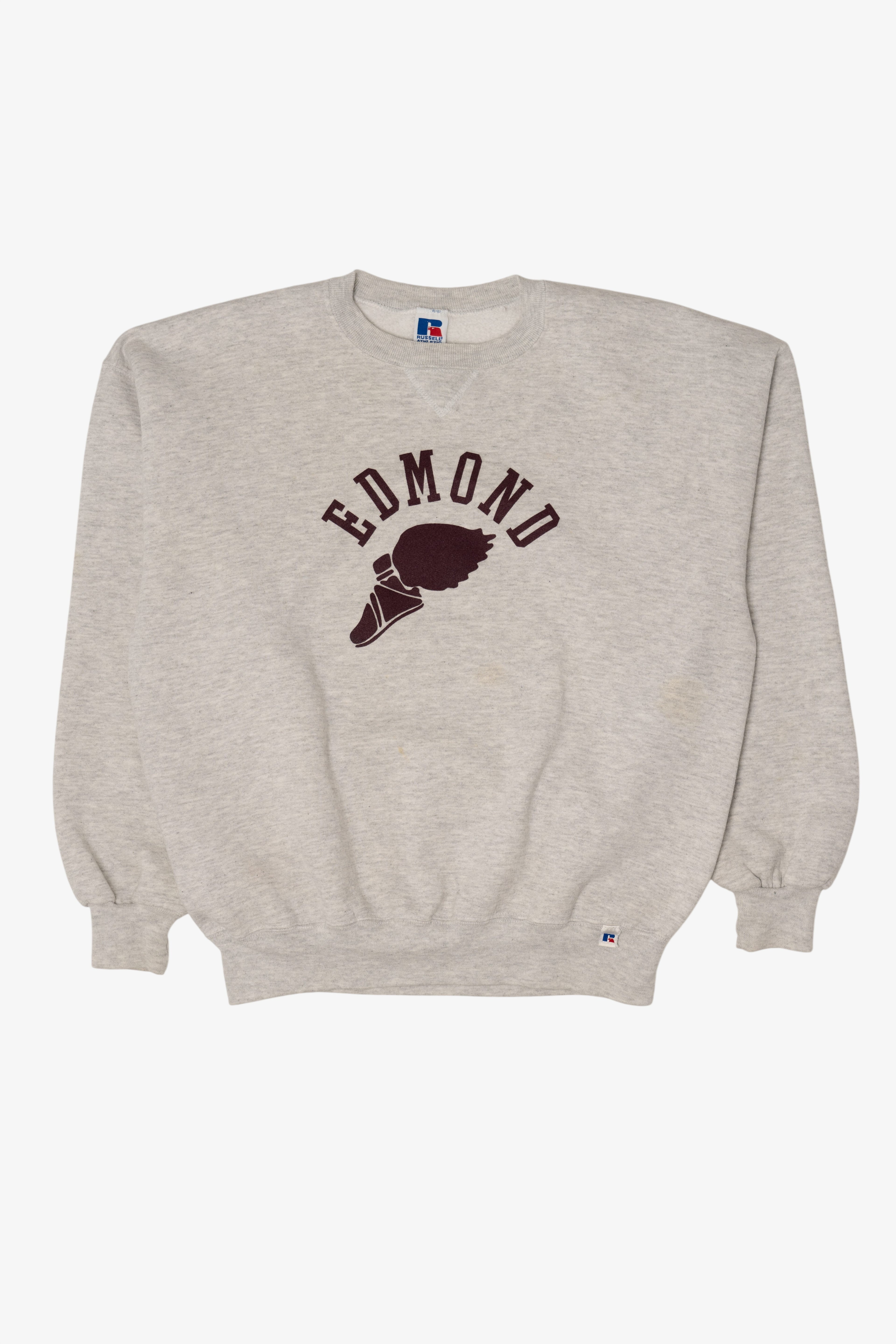 Vintage Light Gray "Edmond" Russell Athletic Sweatshirt (1990s)