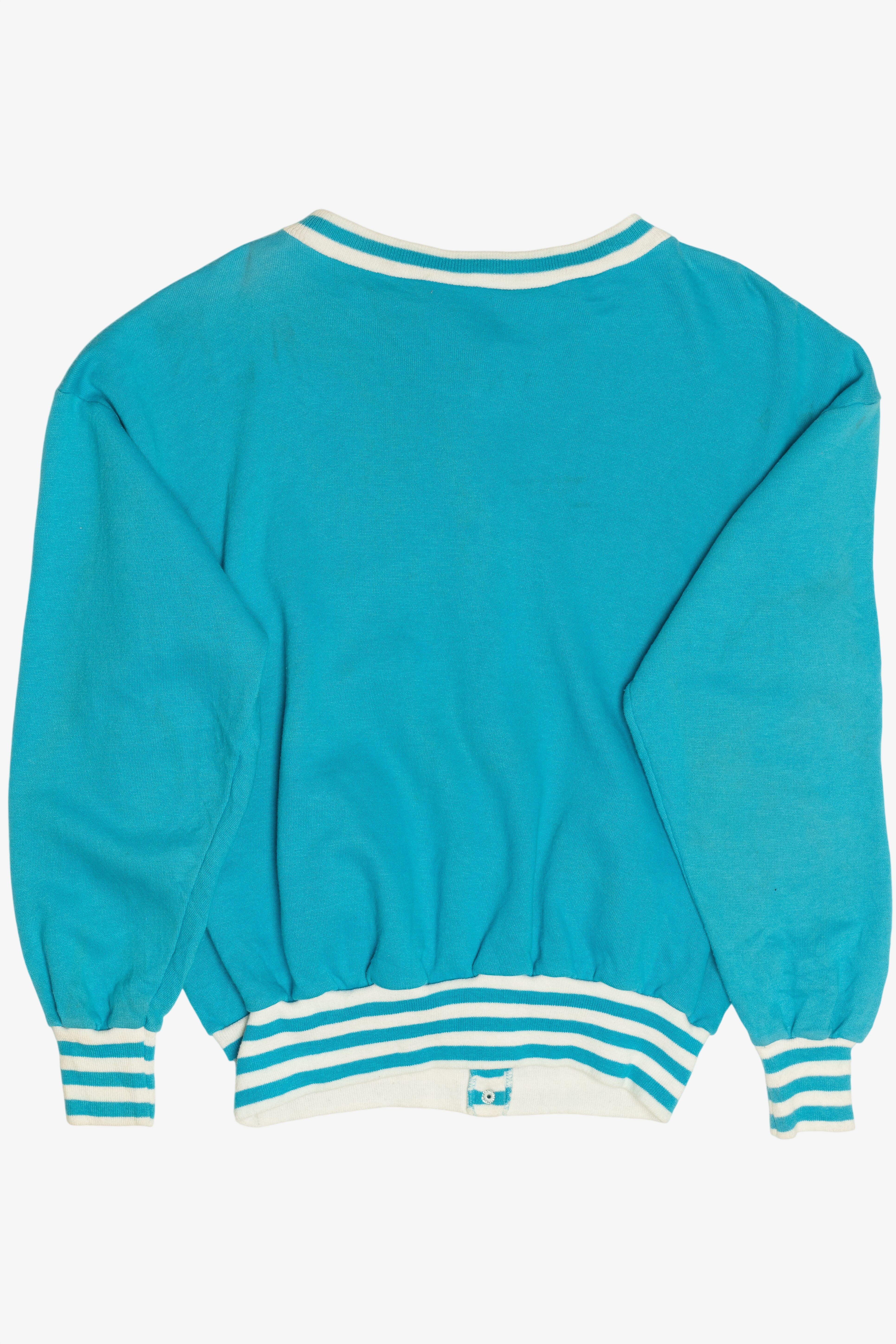Vintage Tultex Turquoise Snap Button Up Sweatshirt (1980s) – Ragstock