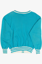 Vintage Tultex Turquoise Snap Button Up Sweatshirt (1980s)