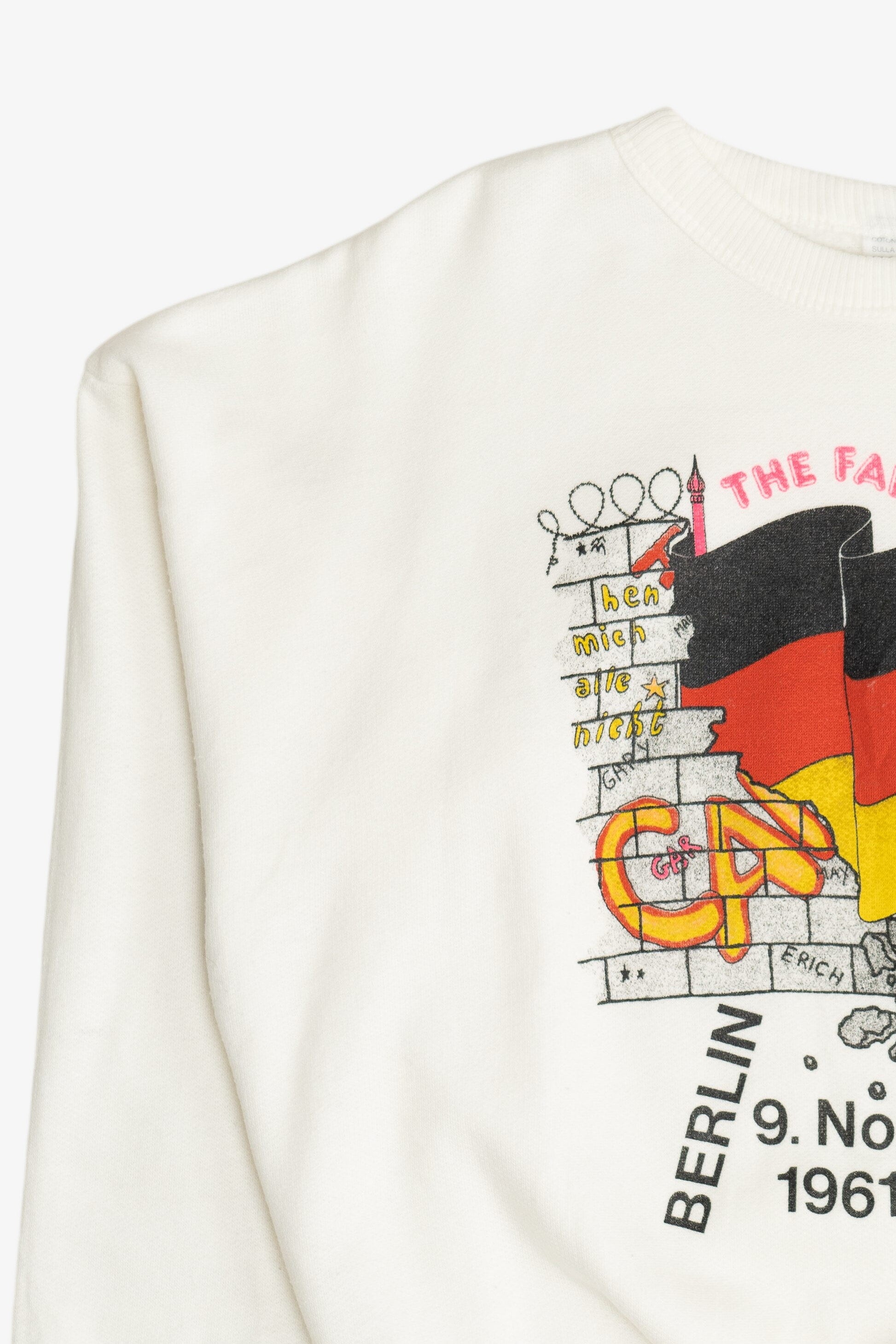 Vintage Berlin Wall "The Fall Of The Wall" Commemorative Sweatshirt (1980s)
