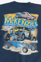 Vintage "McKenzie's Performance Products" Raw Hem Short Sleeve Sweatshirt (1990s)