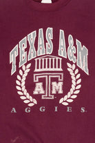 Vintage Burgundy Texas A&M Aggie Tultex Sweatshirt (1990s)