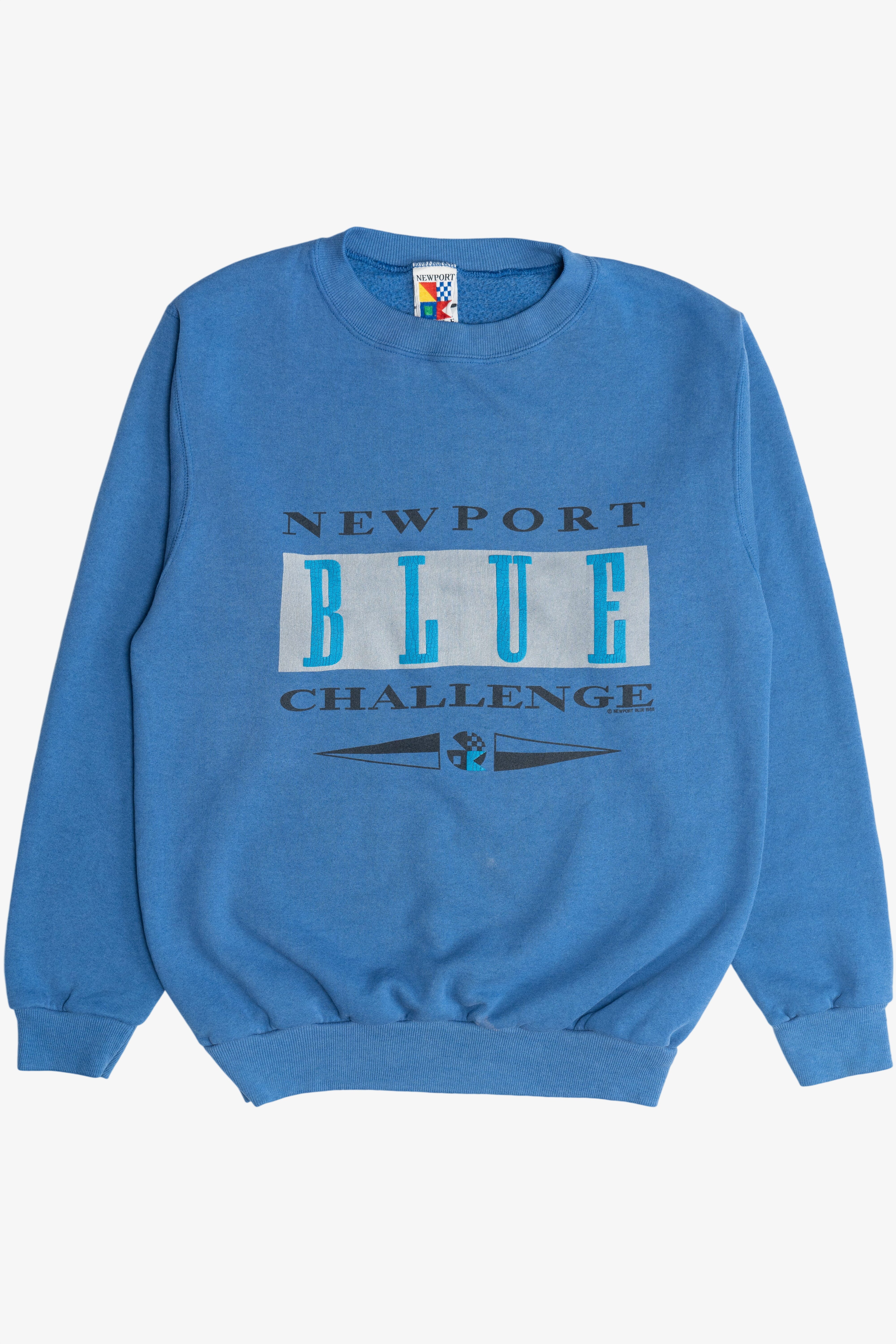 Vintage "Newport Blue Challenge" Newport Blue Sweatshirt (1990s)