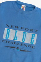 Vintage "Newport Blue Challenge" Newport Blue Sweatshirt (1990s)