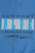 Vintage "Newport Blue Challenge" Newport Blue Sweatshirt (1990s)