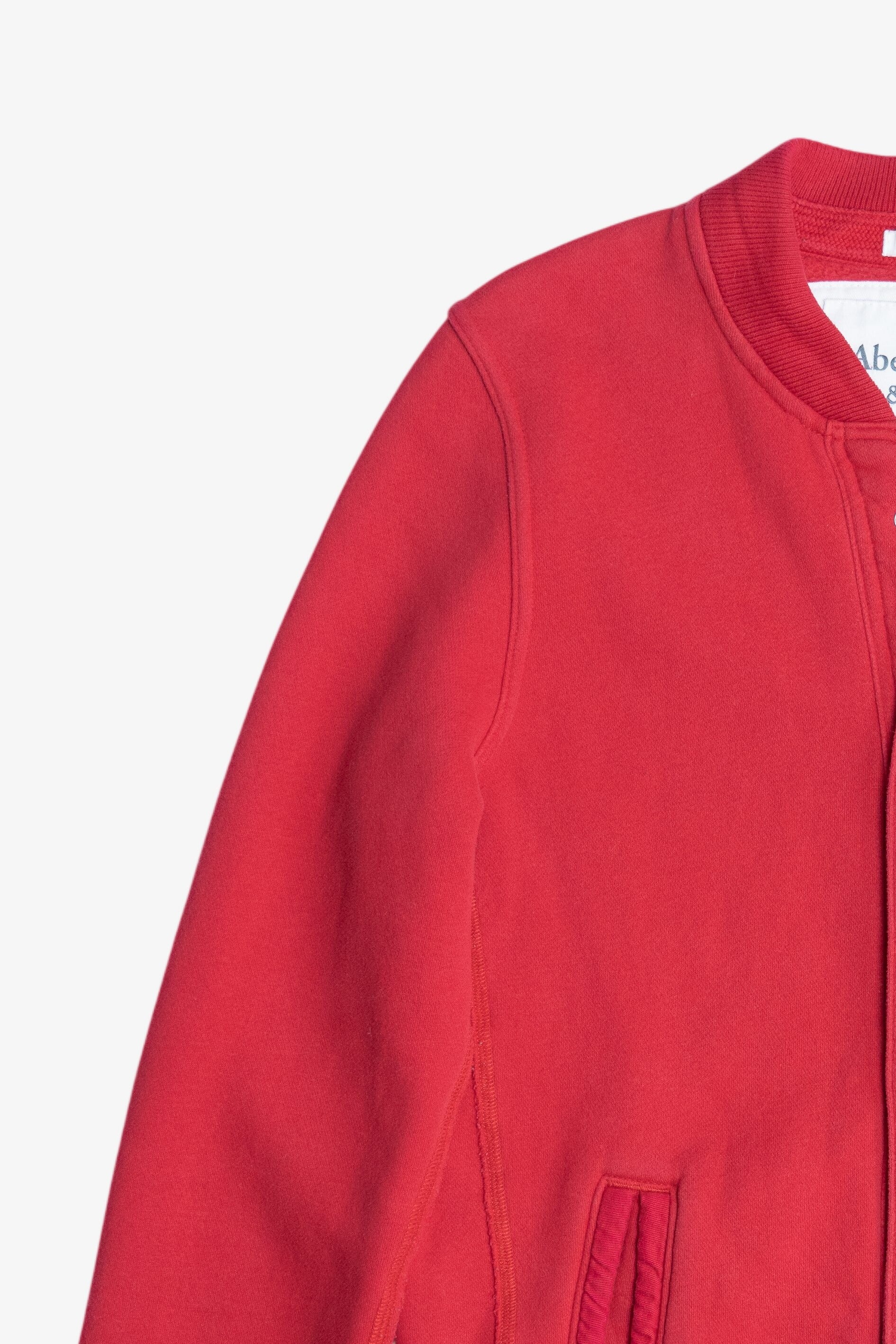 Abercrombie & Fitch Varsity Jacket Snap Front Sweatshirt (2010s)