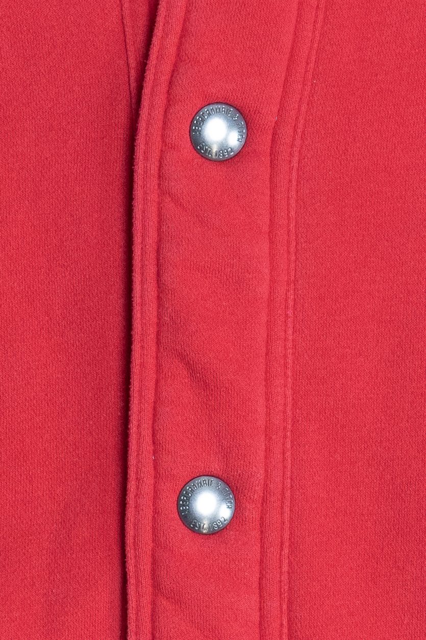 Abercrombie & Fitch Varsity Jacket Snap Front Sweatshirt (2010s)