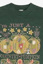 Vintage "I'm Just A Country Pumpkin" Fall Harvest Sweatshirt (1990s)