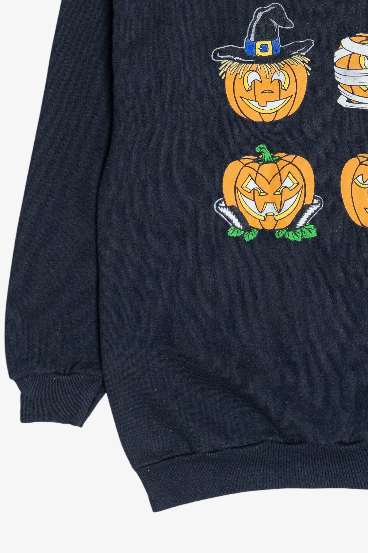 Vintage "Happy Halloween" Costume Dress-Up Halloween Pumpkins Sweatshirt (1990s)