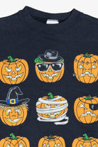 Vintage "Happy Halloween" Costume Dress-Up Halloween Pumpkins Sweatshirt (1990s)