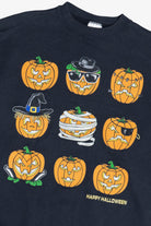 Vintage "Happy Halloween" Costume Dress-Up Halloween Pumpkins Sweatshirt (1990s)