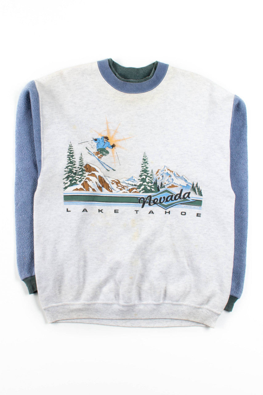 Lake Tahoe Fleece Sleeve Vintage Sweatshirt