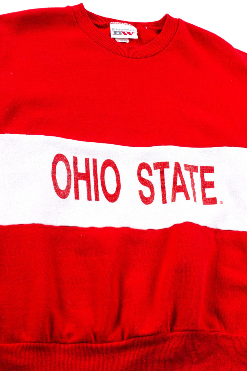 Red & White Ohio State Sweatshirt