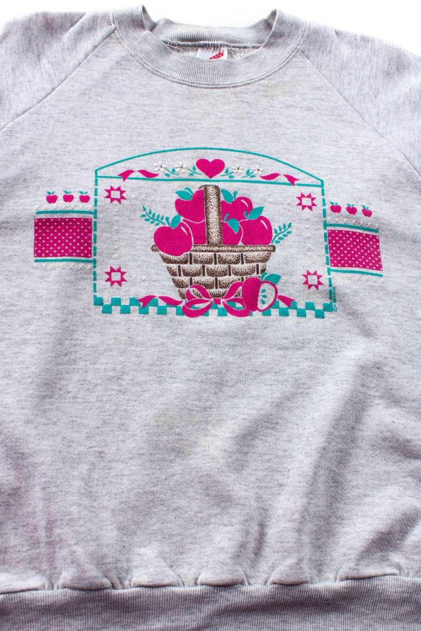 Vintage Apple Basket Sweatshirt