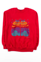 Vintage Laurel Burch Cats Sweatshirt