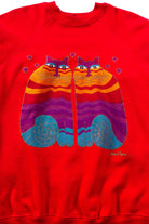 Vintage Laurel Burch Cats Sweatshirt