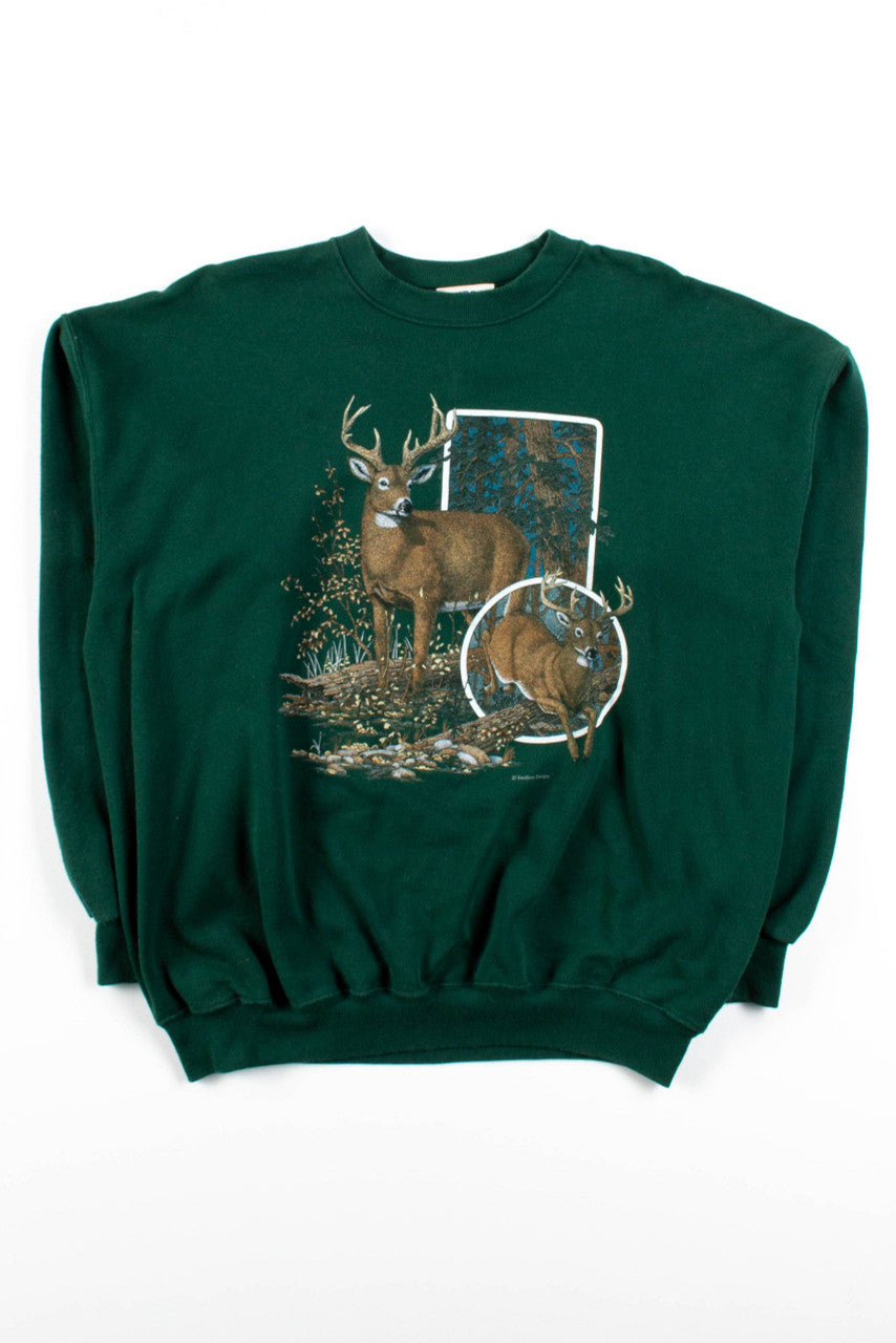 Vintage Deer Portraits Sweatshirt