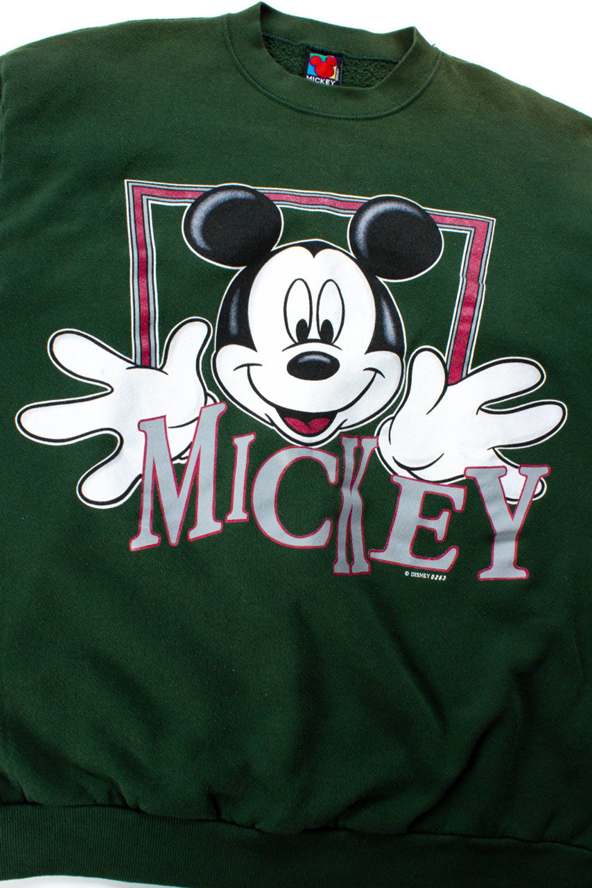Vintage Mickey Mouse Framed Sweatshirt