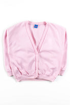 Vintage Pink Cardigan Sweatshirt
