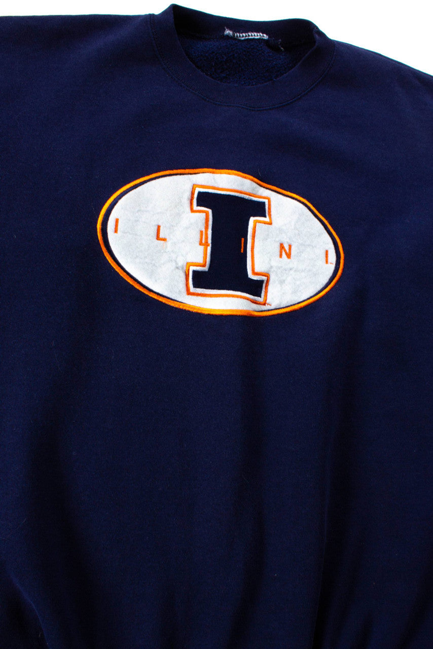 Illinois Illini Embroidered Sweatshirt