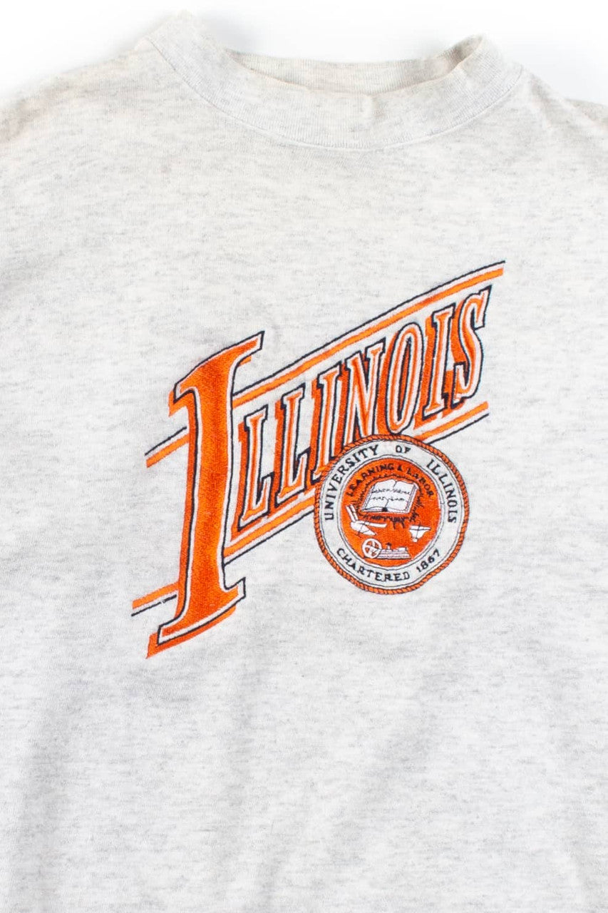 Vintage University Of Illinois Embroidered Seal Sweatshirt