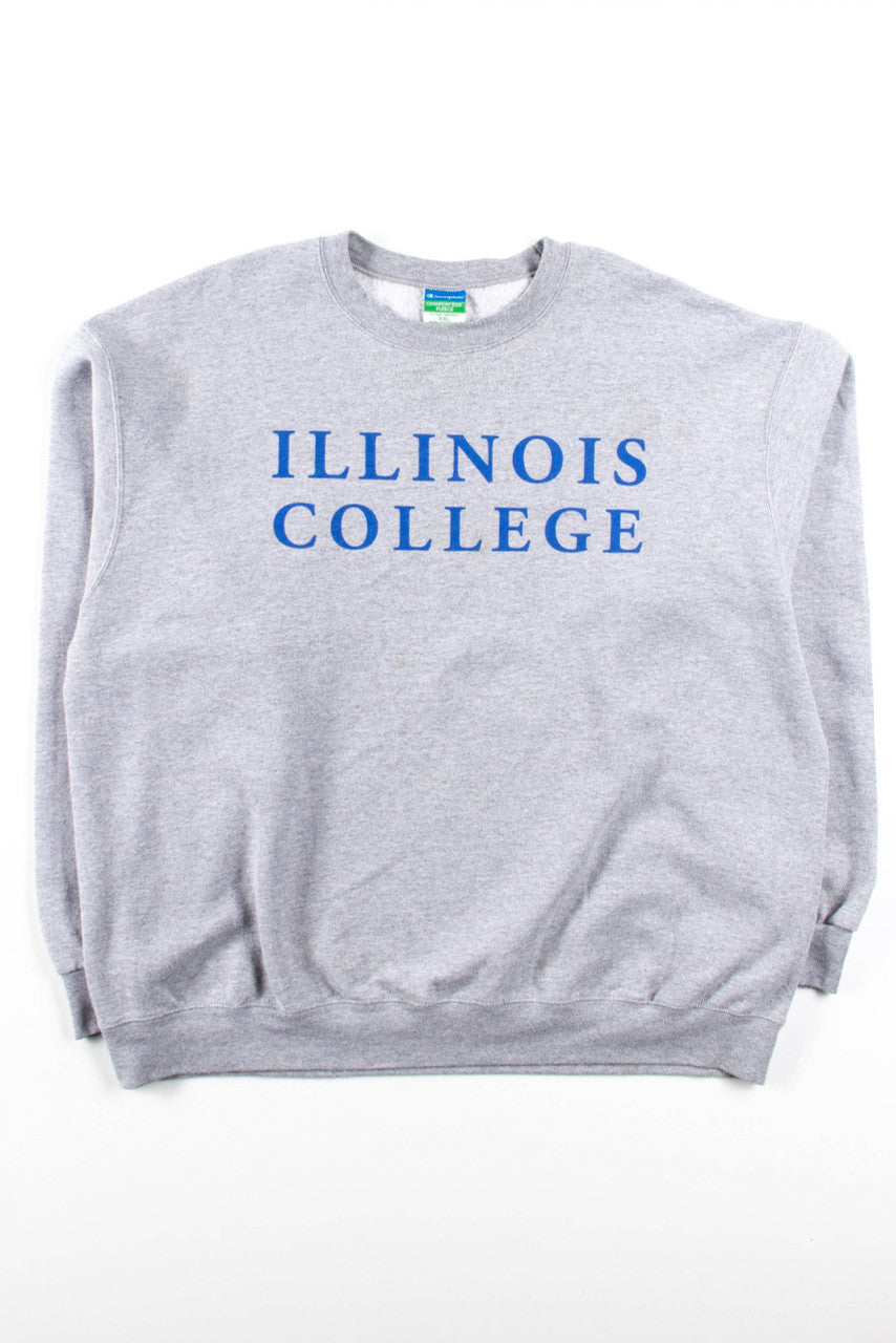 Grey Illinois College Sweatshirt
