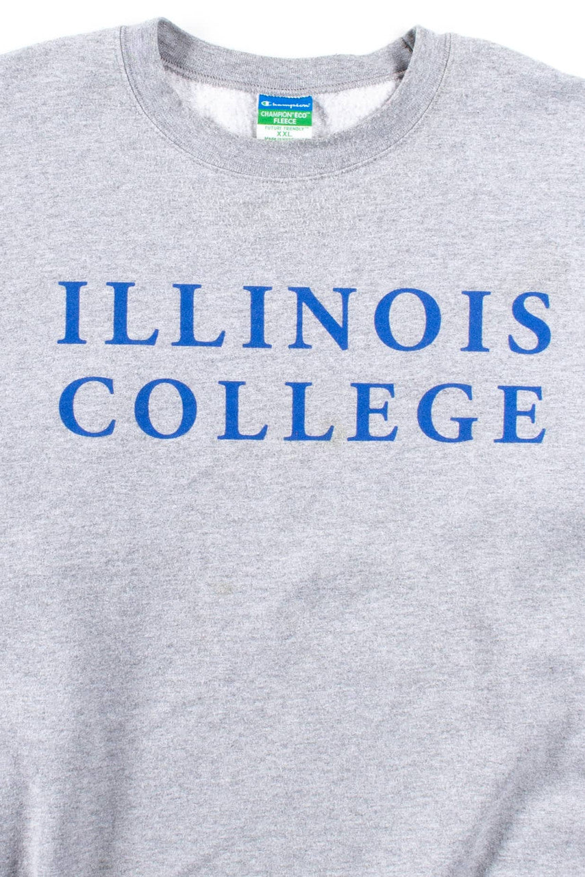 Grey Illinois College Sweatshirt