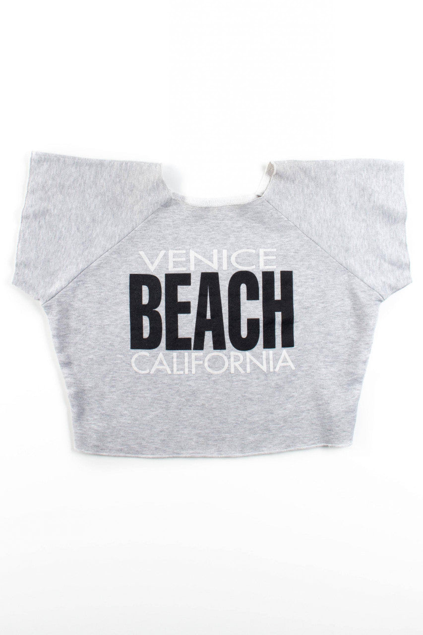 Venice Beach Oversized Cutoff Sweatshirt