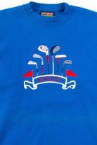Vintage Embroidered Golf Clubs Sweatshirt