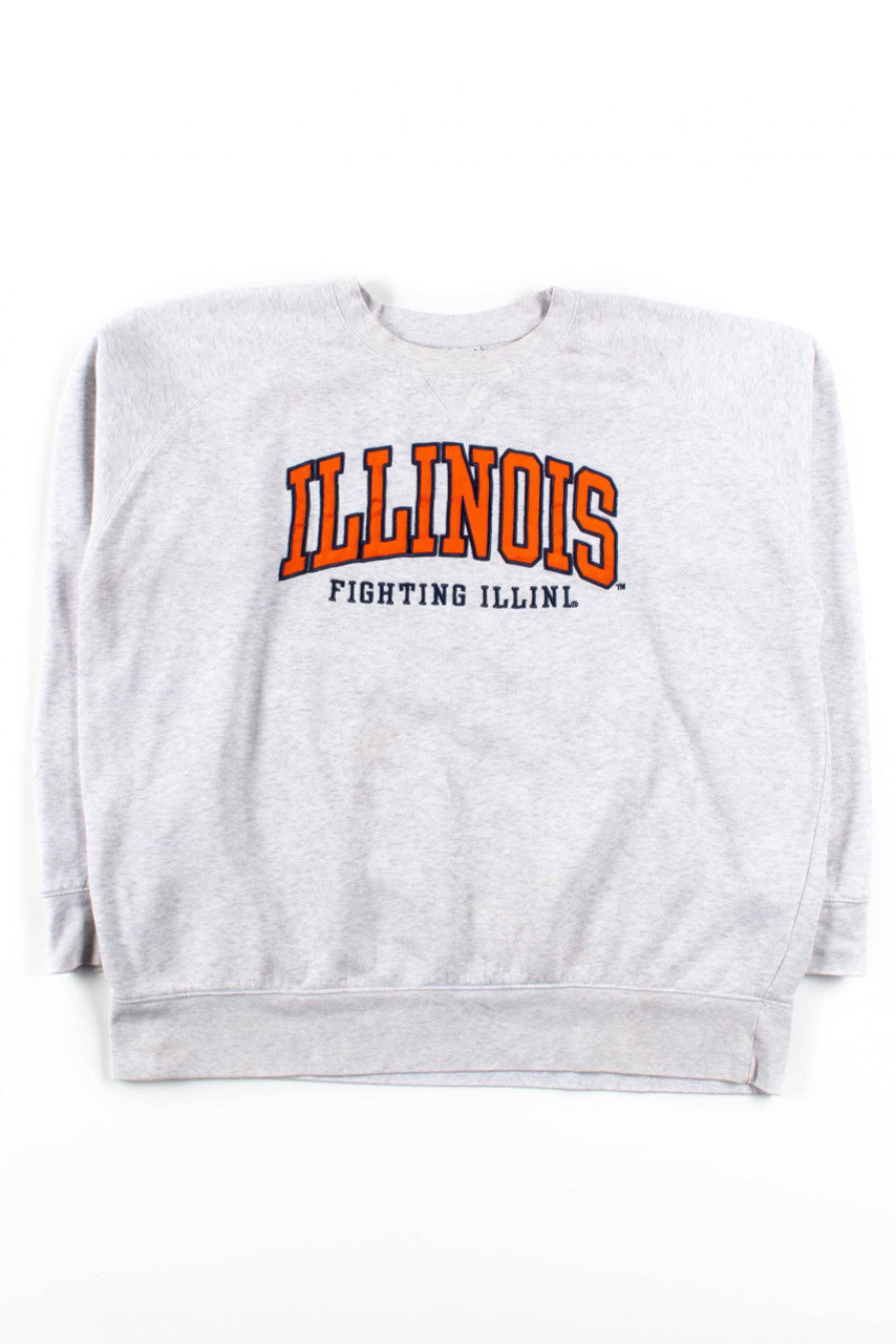 Embroidered Fighting Illini Sweatshirt