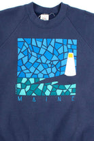 Vintage Maine Mosaic Sweatshirt (1989)