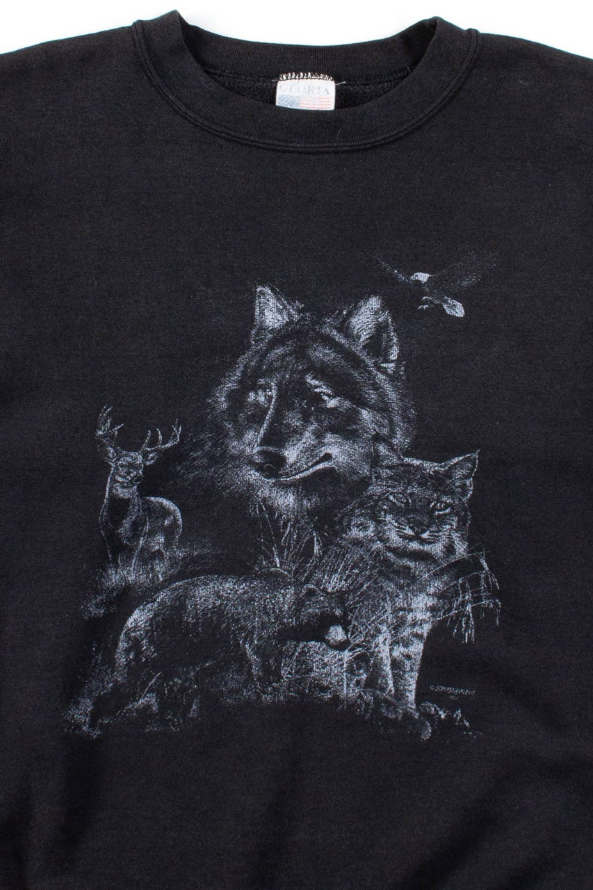 Vintage Wild Animals Sweatshirt
