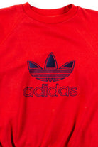 Vintage Red Adidas Sweatshirt