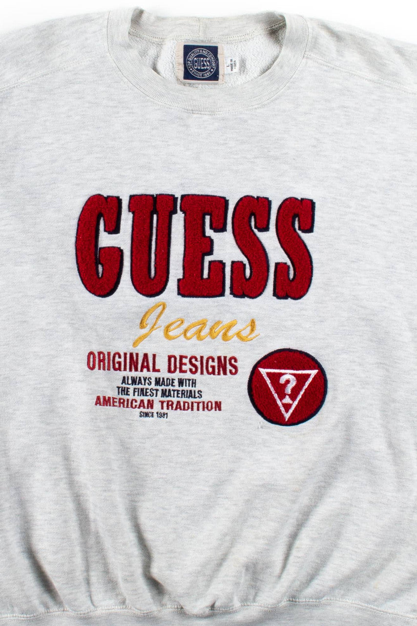 Vintage Guess Jeans Embroidered Sweatshirt