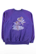 Vintage Purple Cherubs Sweatshirt