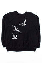 Vintage Painted Seagulls Sweatshirt