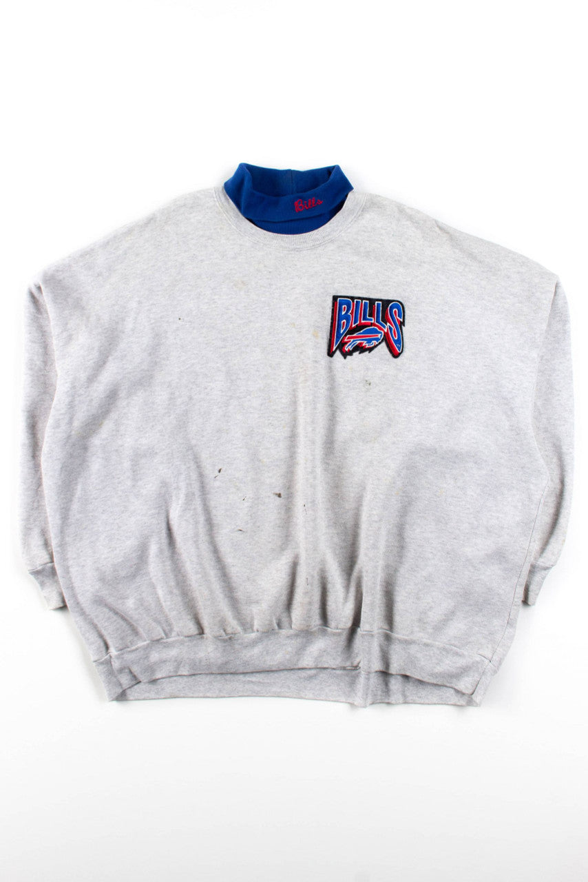 Vintage 4XL Buffalo Bills Turtleneck Sweatshirt
