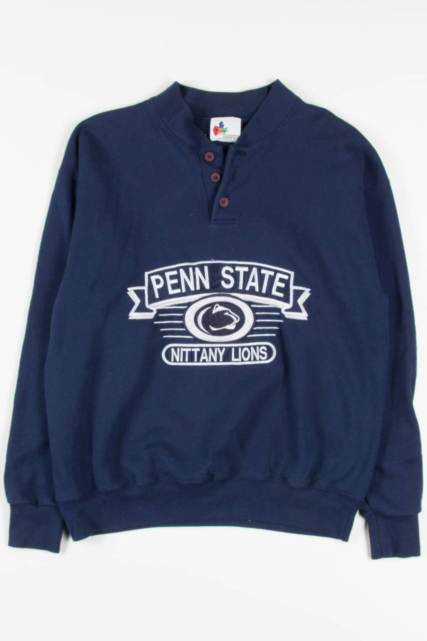 Vintage Penn State Button Neck Sweatshirt