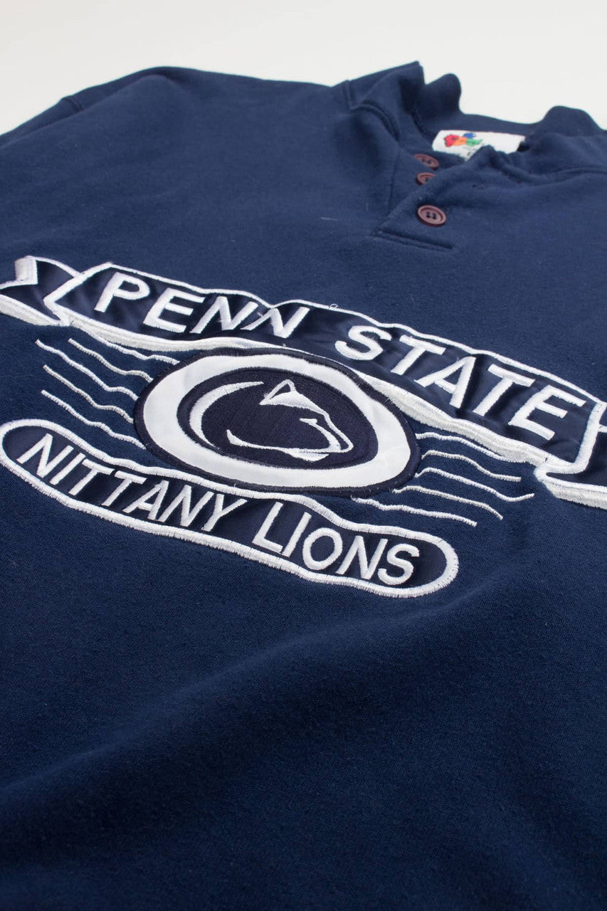 Vintage Penn State Button Neck Sweatshirt