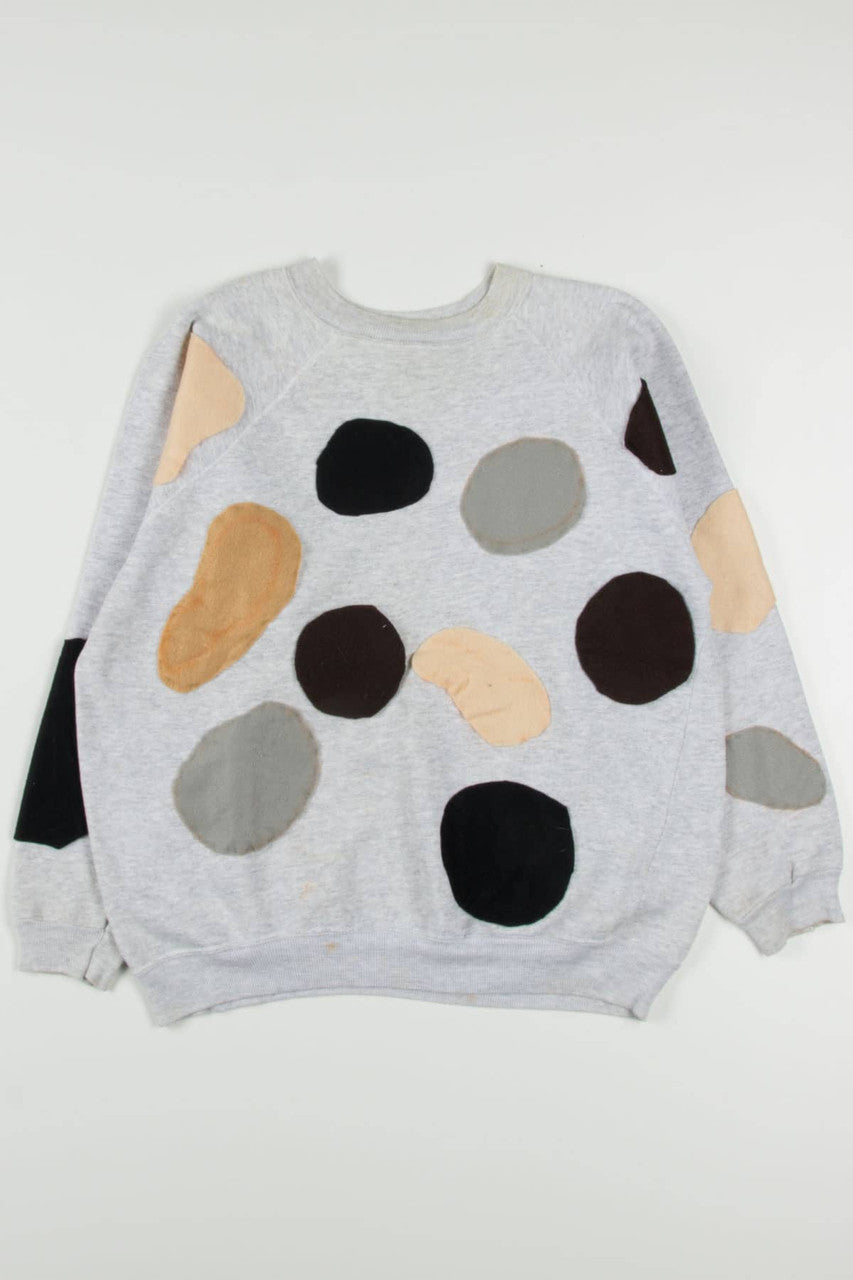 Felt Spotted Sweatshirt