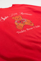 Vintage Saks Fifth Avenue Teddy Bear Club Sweatshirt