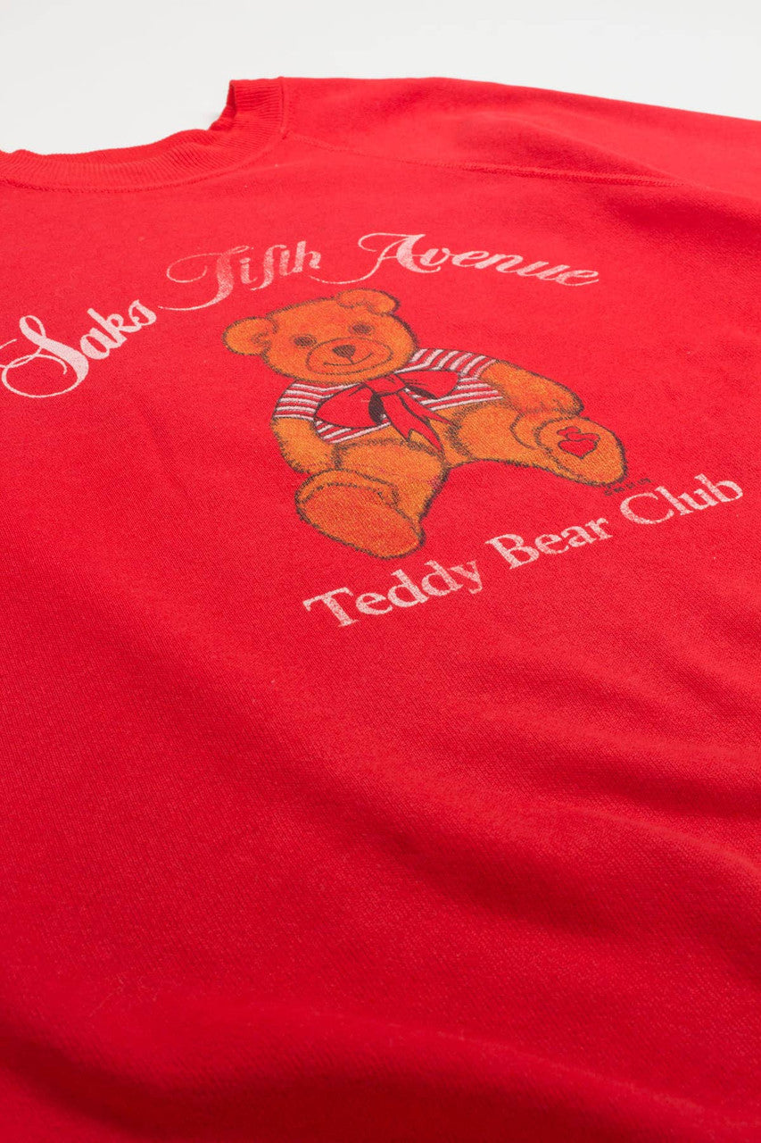 Vintage Saks Fifth Avenue Teddy Bear Club Sweatshirt