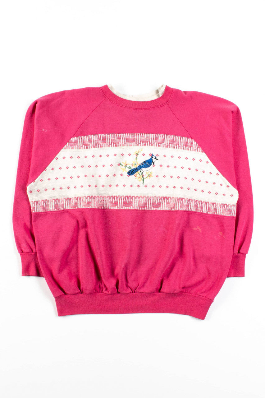 Vintage Knit Blue Jay Sweatshirt