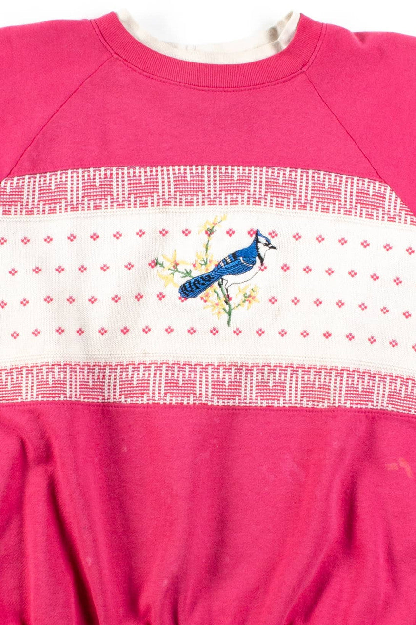 Vintage Knit Blue Jay Sweatshirt