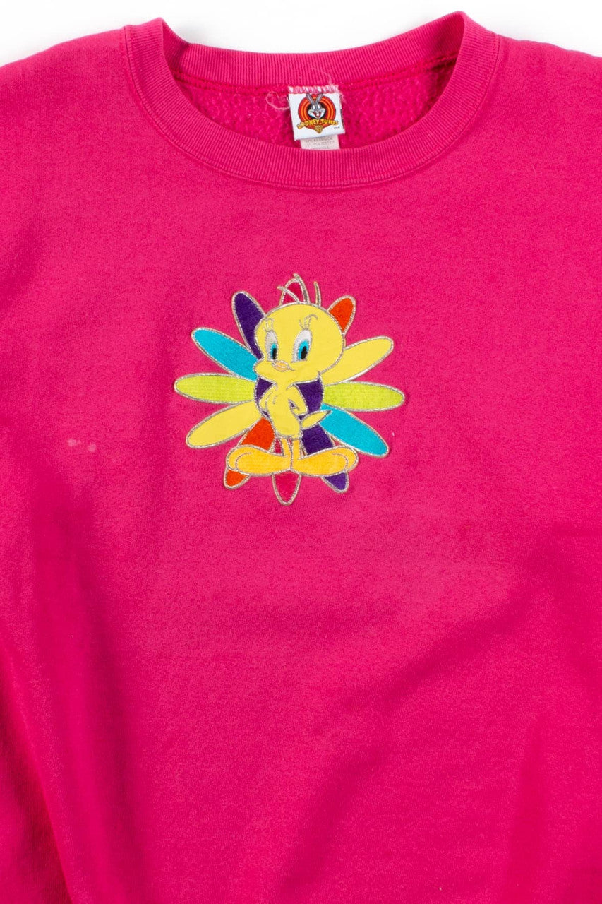 Vintage Tweety Bird Flower Sweatshirt