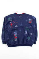 Vintage Cardinals In Winter Button Up Sweatshirt