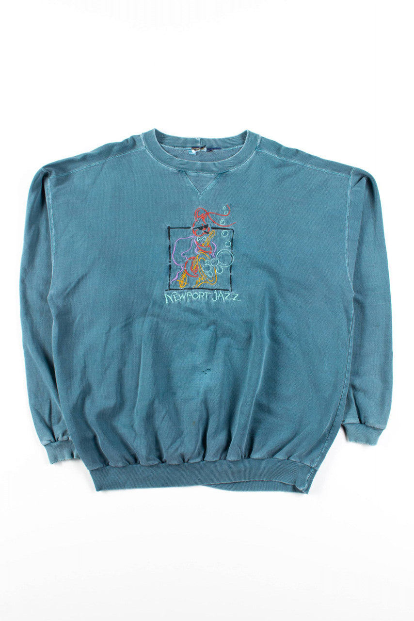 Newport Jazz Distressed Vintage Sweatshirt